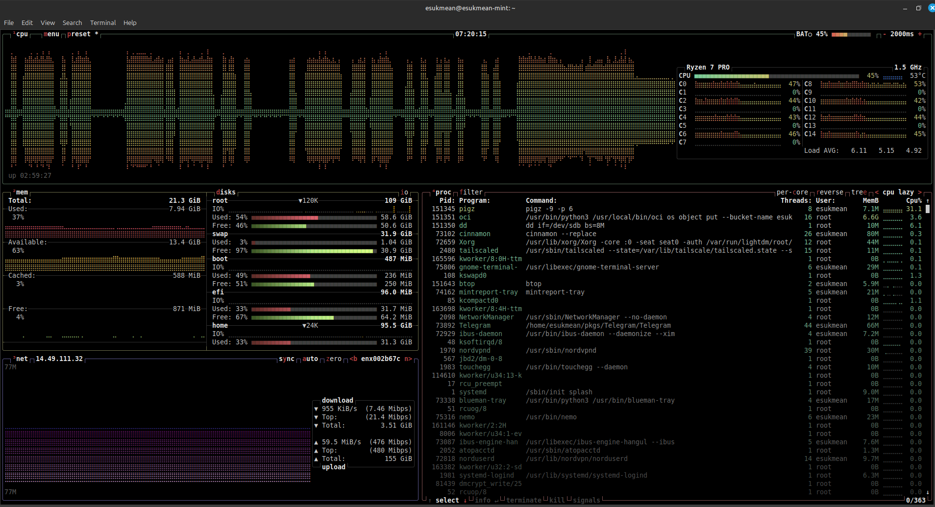 Ubuntu(Linux)에서 OCI Object Storage로 디스크 이미지 백업