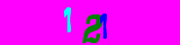 Blue Captcha Image